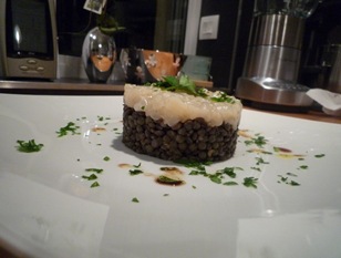 Tartare noix de st-jacques aux lentilles 010